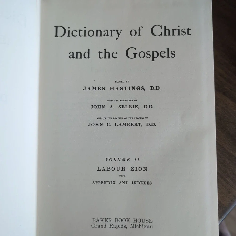 Baker Dictionary of the New Testament James Hastings 4 Volume Set Gilt 1973 Book